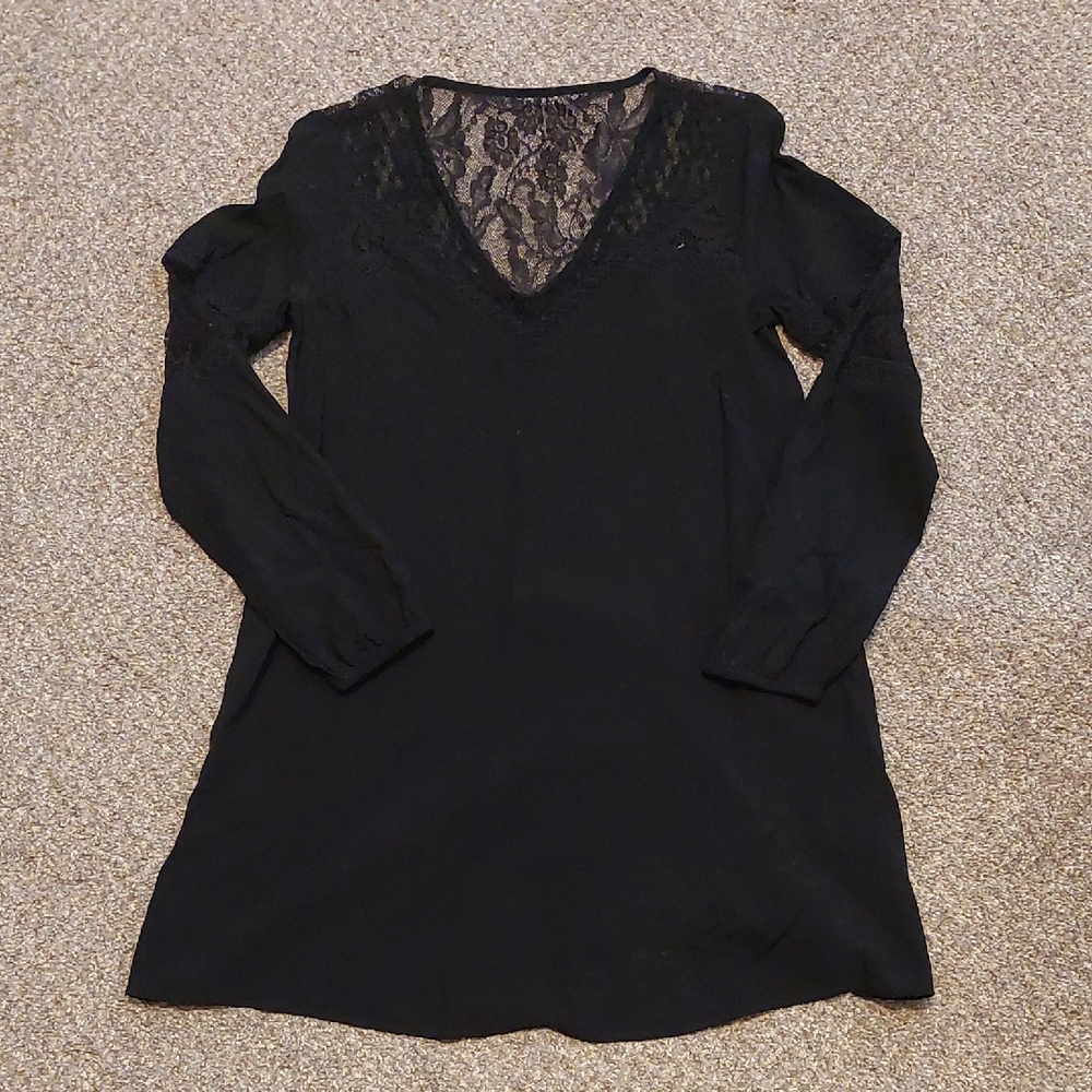 Black Lacy Mini Dress